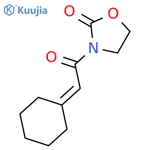 3-(2-Cyclohexylideneacetyl)oxazolidin-2-one structure
