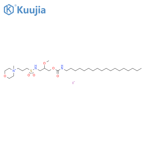 Morpholinium, 4-(7-methoxy-4,4-dioxido-10-oxo-9-oxa-4-thia-5,11-diazanonacos-1-yl)-4-methyl-, iodide (1:1) structure