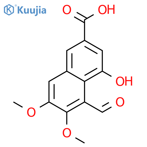 2-Naphthalenecarboxylic acid, 5-forMyl-4-hydroxy-6,7-diMethoxy- structure