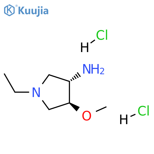 trans-1-ethyl-4-methoxy-3-pyrrolidinamine dihydrochloride structure