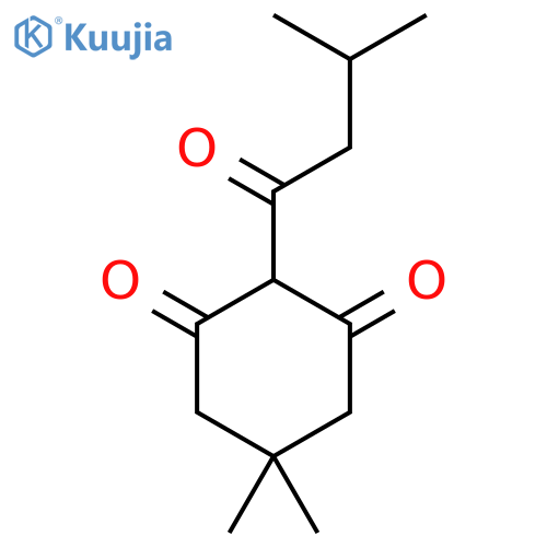 5,5-Dimethyl-2-(3-methylbutanoyl)cyclohexane-1,3-dione structure