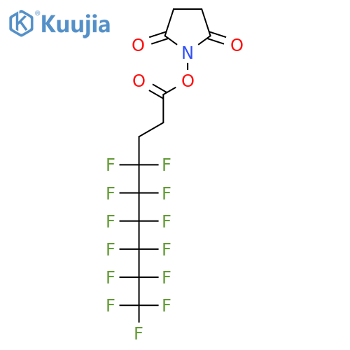 N-Succinimidyl 4,4,5,5,6,6,7,7,8,8,9,9,9-tridecafluorononanoate structure