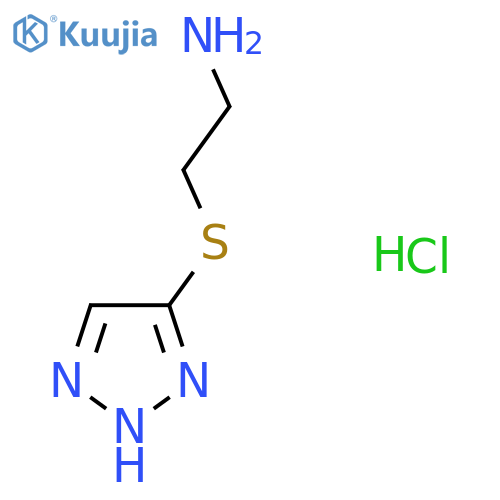 [2-(1H-1,2,3-Triazol-5-ylthio)ethyl]amine hydrochloride structure