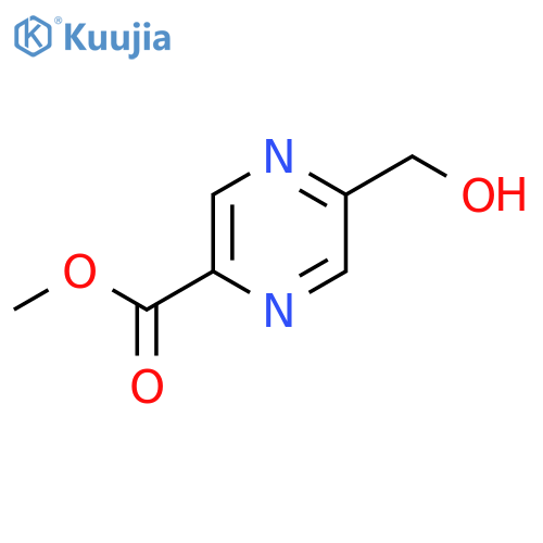 methyl 5-(hydroxymethyl)pyrazine-2-carboxylate structure