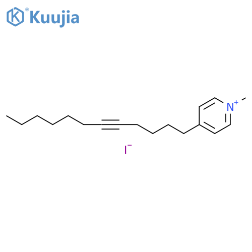 Pyridinium, 4-(5-dodecynyl)-1-methyl-, iodide structure