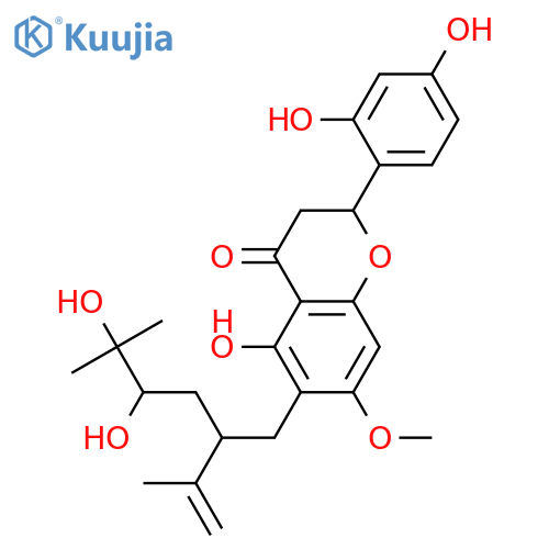 Kushenol F; 4'',5''-Dihydro, 4'',5''-dihydroxy, 7-Me ether structure