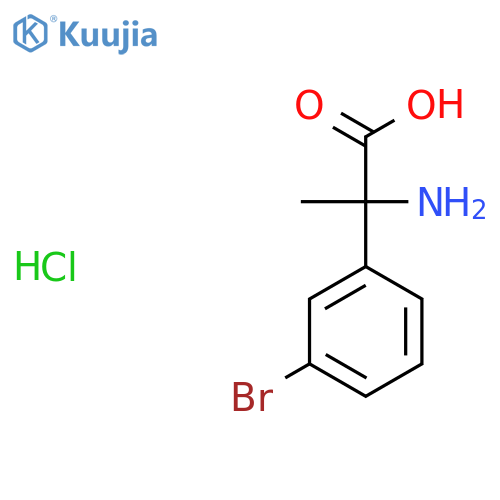 2-Amino-2-(3-bromophenyl)propanoic acid hydrochloride structure