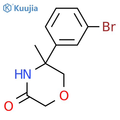 5-(3-Bromophenyl)-5-methylmorpholin-3-one structure