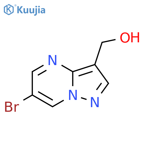 (6-Bromopyrazolo[1,5-a]pyrimidin-3-yl)methanol structure