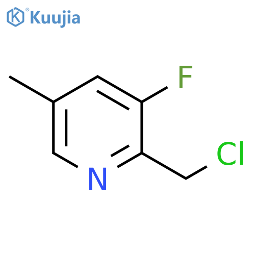 Pyridine, 2-(chloromethyl)-3-fluoro-5-methyl- structure