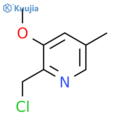 2-(Chloromethyl)-3-methoxy-5-methylpyridine structure