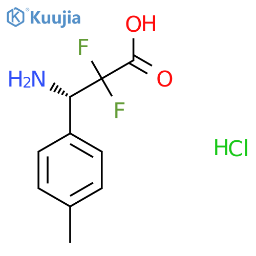 (S)-3-Amino-2,2-difluoro-3-p-tolylpropionic acid hydrochloride structure