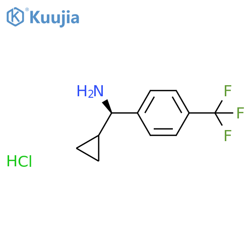 (R)-cyclopropyl(4-(trifluoromethyl)phenyl)methanamine hydrochloride structure