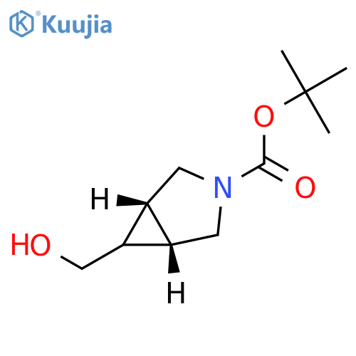 (1R,5S,6r)-tert-Butyl 6-(hydroxymethyl)-3-azabicyclo[3.1.0]hexane-3-carboxy late structure