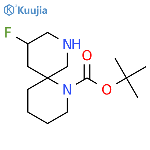 tert-butyl 10-fluoro-1,8-diazaspiro[5.5]undecane-1-carboxylate structure