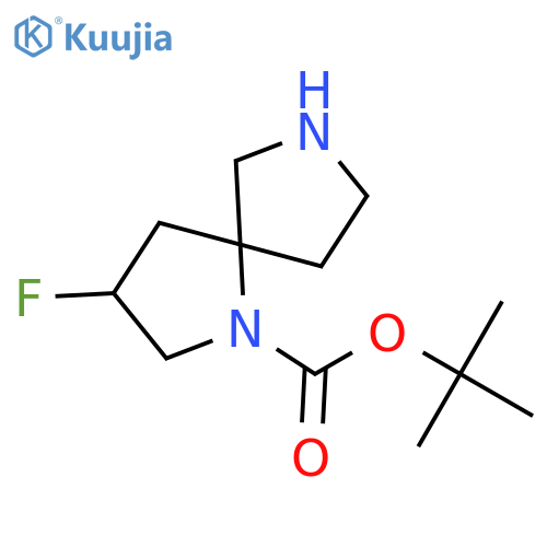 tert-butyl 3-fluoro-1,7-diazaspiro[4.4]nonane-1-carboxylate structure