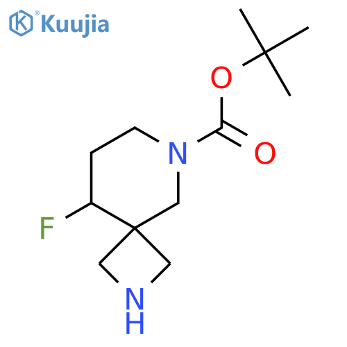 tert-butyl 9-fluoro-2,6-diazaspiro[3.5]nonane-6-carboxylate structure
