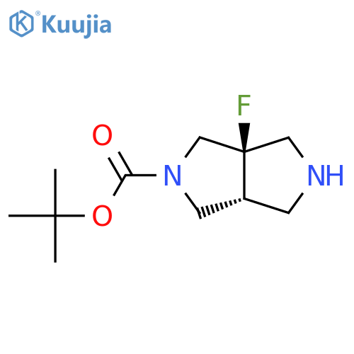 tert-butyl cis-3a-fluoro-1,2,3,4,6,6a-hexahydropyrrolo[3,4-c]pyrrole-5-carboxylate structure