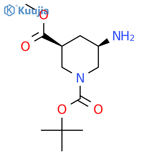 1-tert-Butyl 3-methyl (3S,5R)-5-aminopiperidine-1,3-dicarboxylate structure