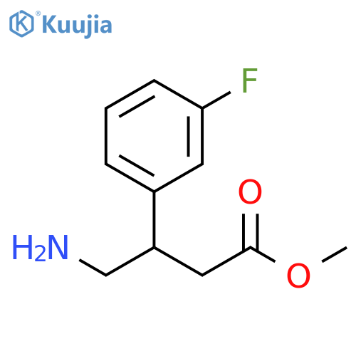 4-Amino-3-(3-fluoro-phenyl)-butyric acid methyl ester structure