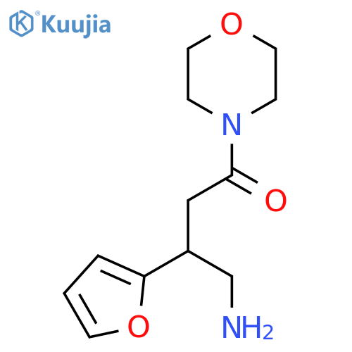 4-Amino-3-furan-2-yl-1-morpholin-4-yl-butan-1-one structure