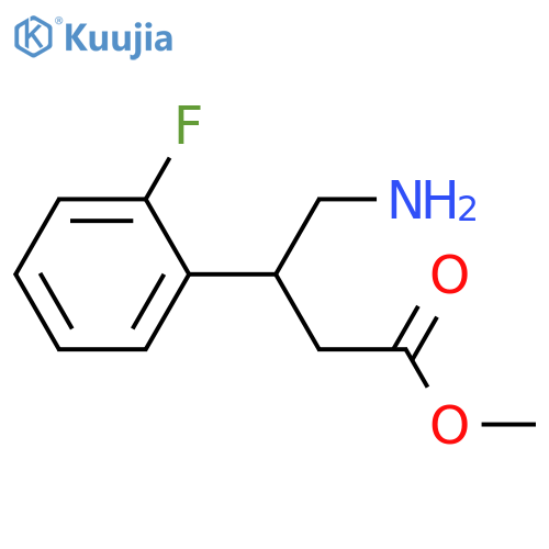 methyl 4-amino-3-(2-fluorophenyl)butanoate structure