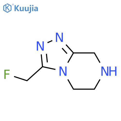 3-(fluoromethyl)-5H,6H,7H,8H-[1,2,4]triazolo[4,3-a]pyrazine structure