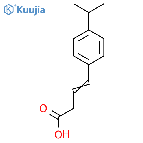 4-4-(propan-2-yl)phenylbut-3-enoic acid structure