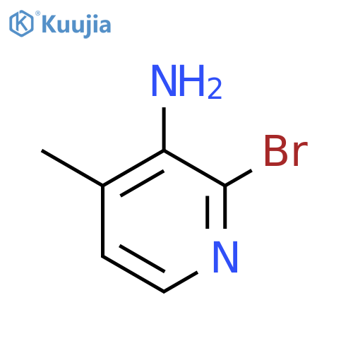 2-bromo-4-methyl-pyridin-3-amine structure