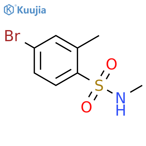 4-bromo-N,2-dimethylbenzene-1-sulfonamide structure
