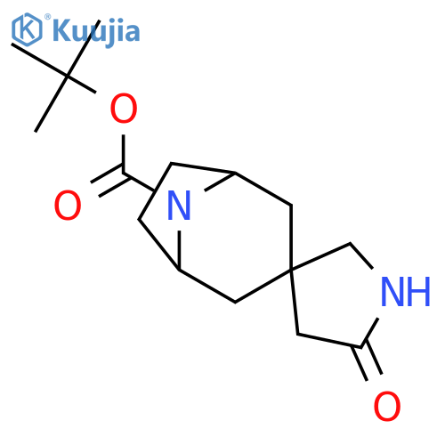 tert-Butyl 5'-oxo-8-azaspiro[bicyclo[3.2.1]octane-3,3'-pyrrolidine]-8-carboxylate structure