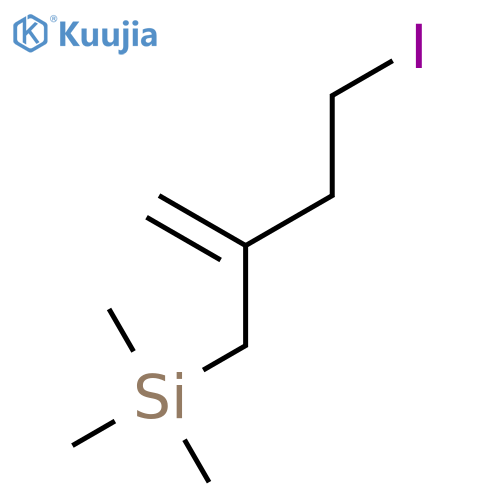 Silane, (4-iodo-2-methylenebutyl)trimethyl- structure