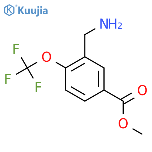 Methyl 3-(aminomethyl)-4-(trifluoromethoxy)benzoate structure