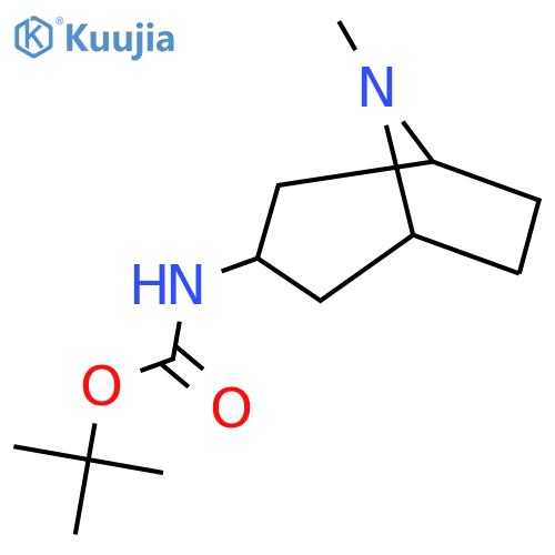 tert-Butyl(8-methyl-8-azabicyclo[3.2.1]octan-3-yl)carbamate structure
