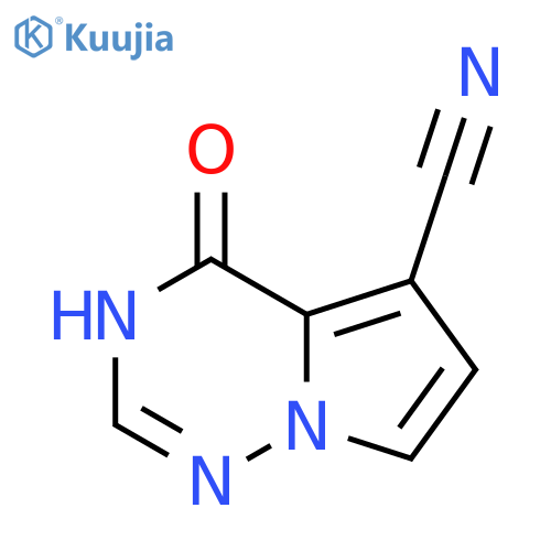 4-oxo-3H,4H-pyrrolo[2,1-f][1,2,4]triazine-5-carbonitrile structure