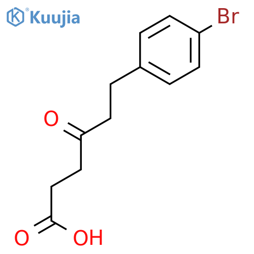 6-(4-Bromophenyl)-4-oxohexanoic acid structure