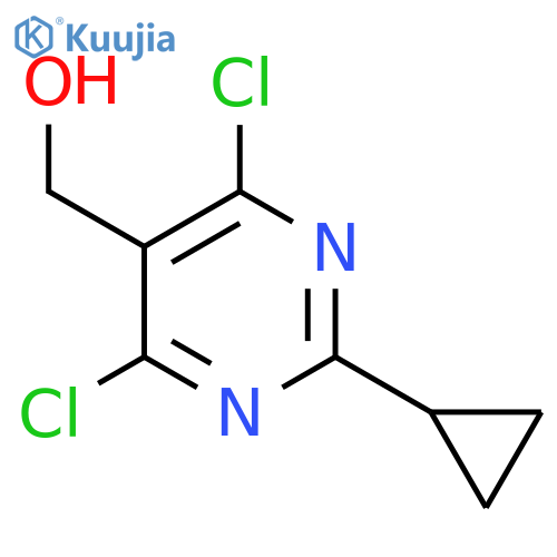(4,6-Dichloro-2-cyclopropylpyrimidin-5-yl)methanol structure