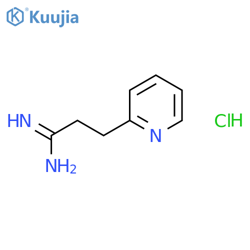 3-(Pyridin-2-yl)propanimidamide hydrochloride structure