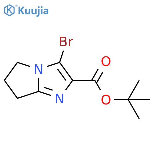 tert-Butyl 3-bromo-6,7-dihydro-5H-pyrrolo1,2-aimidazole-2-carboxylate structure
