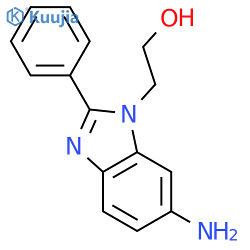 2-(6-amino-2-phenylbenzimidazol-1-yl)ethanol structure