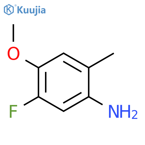 5-fluoro-4-methoxy-2-methylaniline structure