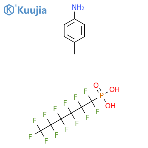 Perfluorohexylphosphonic Acid 4-Methylbenzamine structure