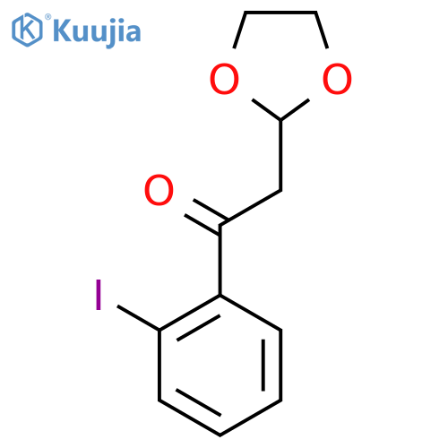 2-(1,3-Dioxolan-2-yl)-1-(2-iodo-phenyl)-ethanone structure