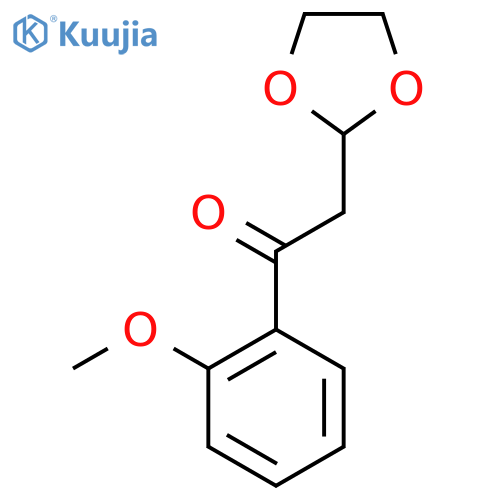 2-(1,3-Dioxolan-2-yl)-1-(2-methoxy-phenyl)-ethanone structure