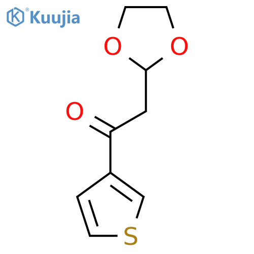 2-(1,3-Dioxolan-2-yl)-1-thiophen-3-yl-ethanone structure