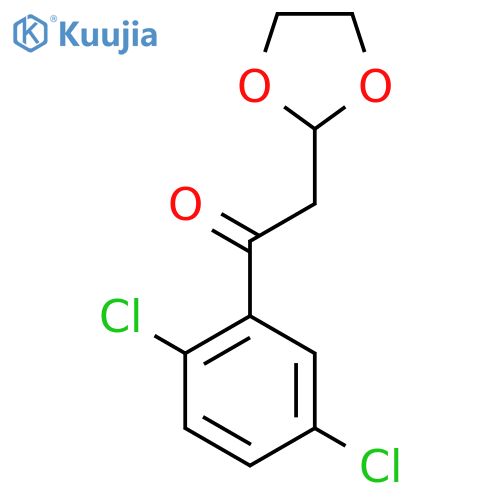 1-(2,5-Dichloro-phenyl)-2-(1,3-dioxolan-2-yl)-ethanone structure