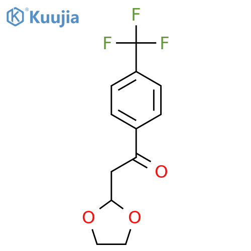 2-(1,3-Dioxolan-2-yl)-1-(4-trifluoromethyl-phenyl)-ethanone structure