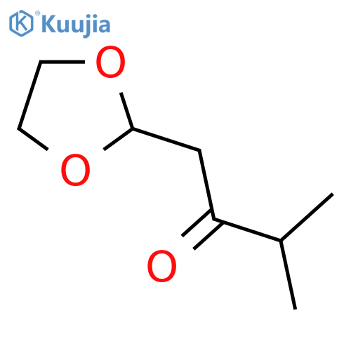 1-(1,3-Dioxolan-2-yl)-3-methyl-butan-2-one structure