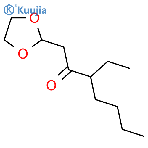 1-(1,3-Dioxolan-2-yl)-3-ethyl-heptan-2-one structure