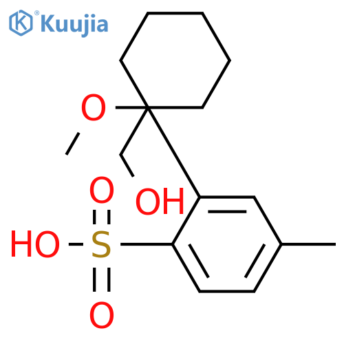 (1-methoxycyclohexyl)methyl 4-methylbenzenesulfonate structure